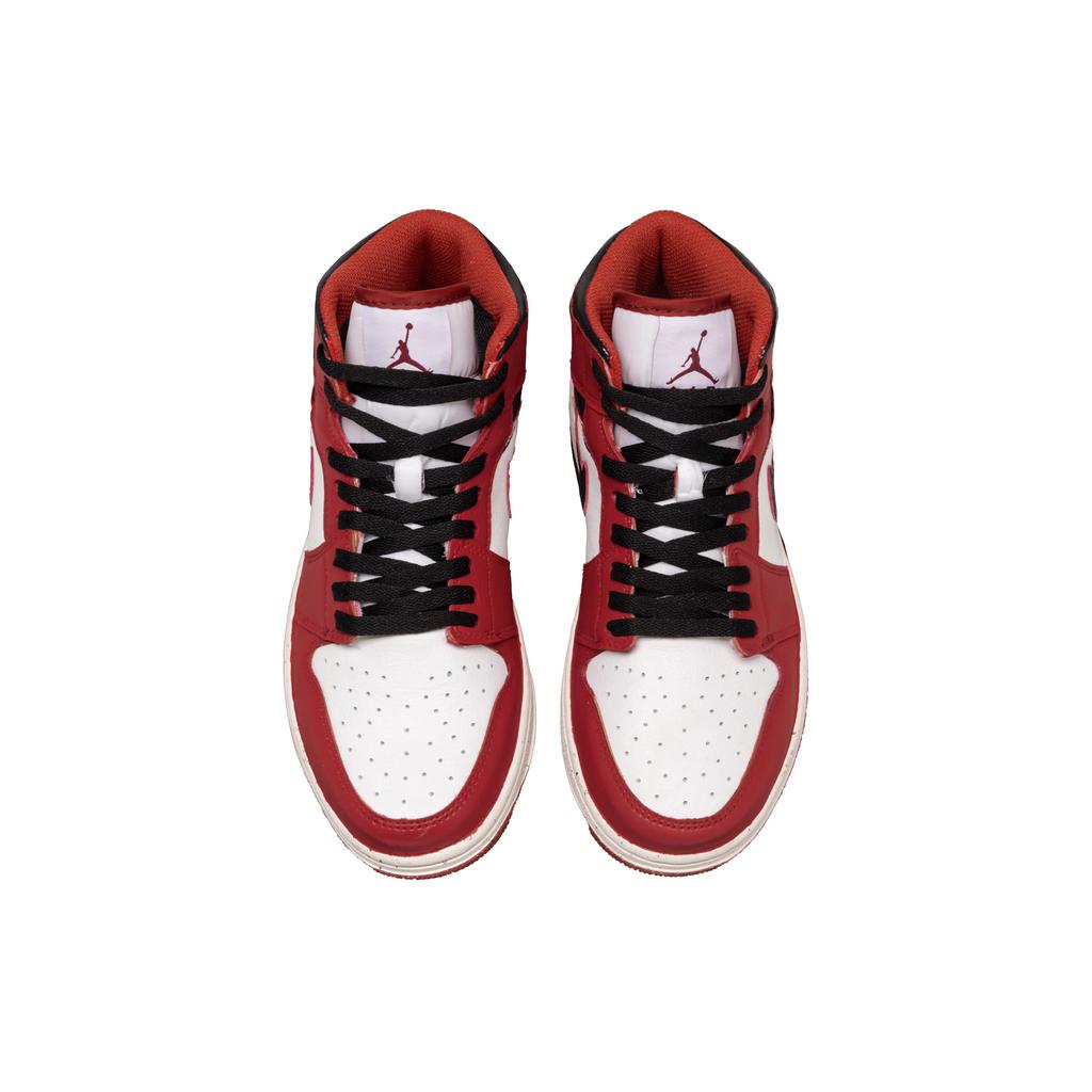 Jordan Air Jordan 1 Chicago Cushioning Slip Resistant Abrasion Resistant Mid top Vintage Basketball Shoes Unisex FJ3458-160(Team1291-)