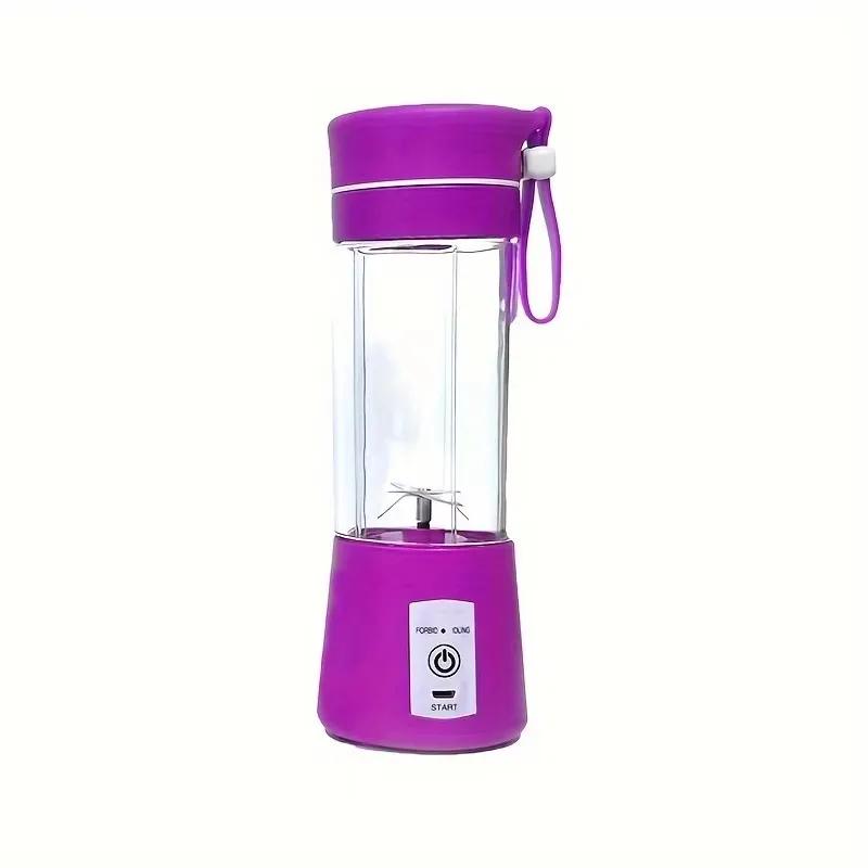 1pc 380ML USB Rechargeable Portable Mini Blender Cup Electric Fruit Juicer for Fresh Juice Smoothies Shakes Travel Home Use