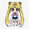 Cartoon Chibiusa Sailor Iron On Patches For Clothing Applique Stickers On Clothes Heat-Sensitive Custom Patch