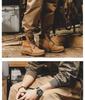 Men’s Trendy Retro Lumberjack Cuffed Pants - Loose, Straight, Casual Workwear for Spring and Autumn.