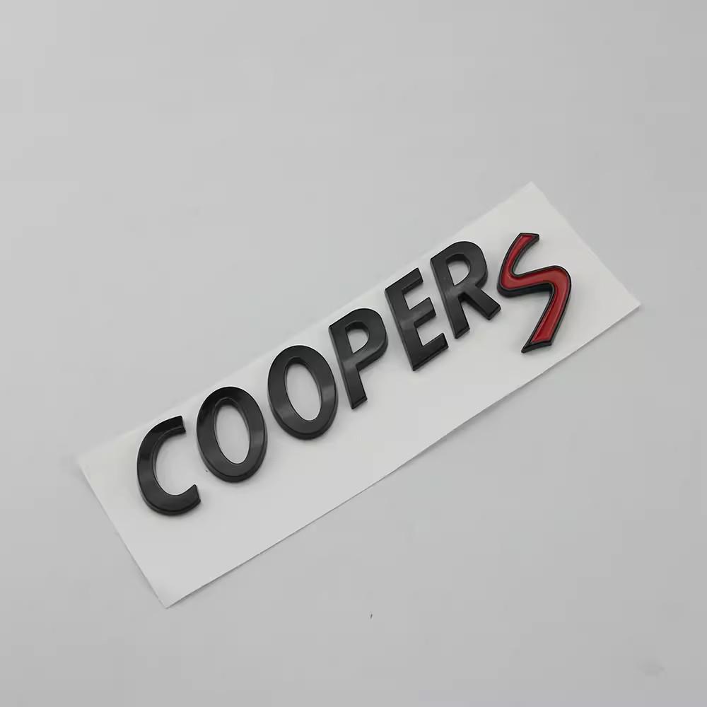 1X 3D ABS Черный Хром Буквы для Автомобиля Задний Багажник Cooper S Эмблема Значок Наклейка Аксессуары