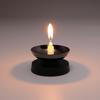 Safe and Secure Small Moe Candlestick, Black, Mini Candle, 166-41, Tokai Seiro, Made in Japan, Full Burning, Candle Holder