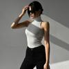 Women's Tank Top Slim Fit Pullover T Shirt Tees Sleeveless Knitted Turtleneck Solid Color Base Shirt