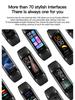 Cross-border AMOLED Smart Bracelet: Monitors Blood Pressure, Oxygen, Temperature, Heart Rate, Sleep; Waterproof Sports Watch