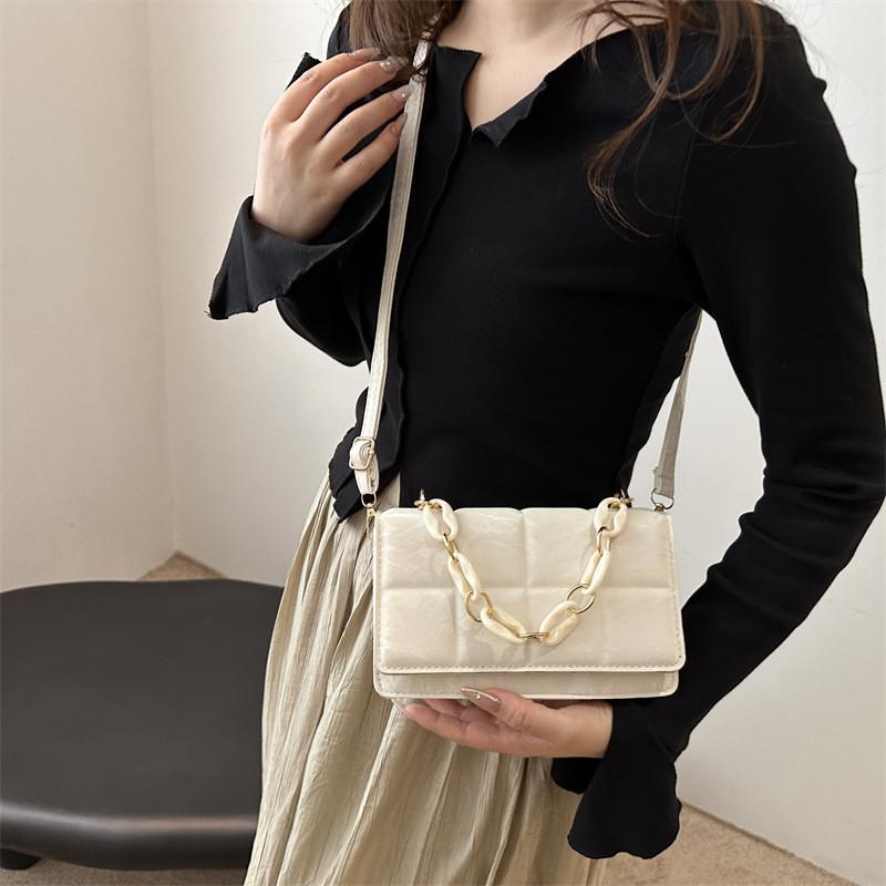 Trendy Casual Crossbody Bag For Women Elegant Pu Small Square Handbag With Soft Texture