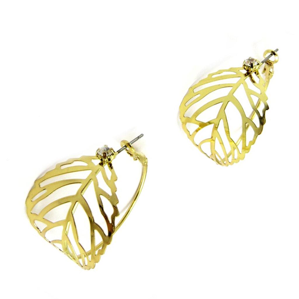 Les Trésors De Lily [L4267] — Золотые серьги-кольца «Хореография»