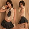 Sex Underwear Pure Student Jk Uniform Pure Desire College Style Split Short Skirt College Thin Slim Suit