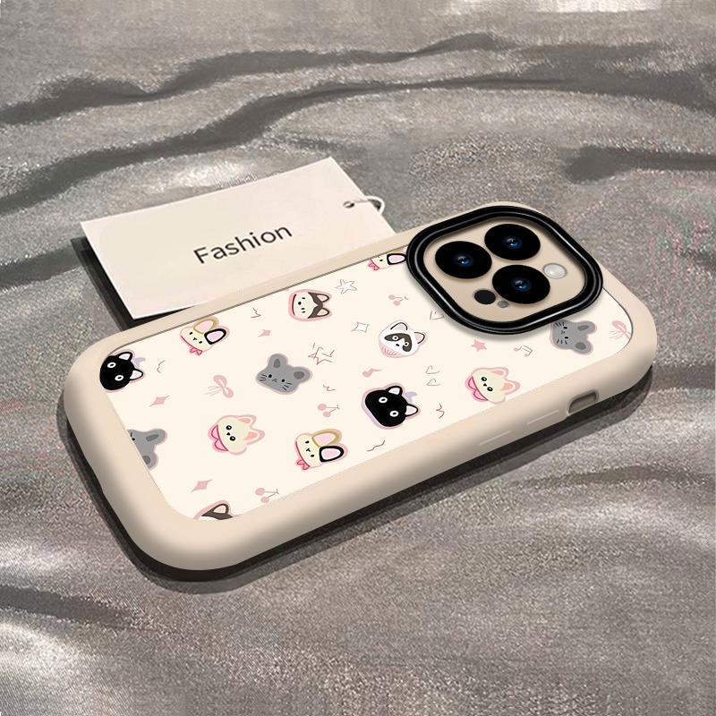 Cute Full Screen Animal Heads for IPhone17promax New Model 15 for Apple 14plus Mobile Phone Case 13 Advanced