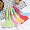 1Pcs Random Color Silicone Kitchen Ware Cooking Utensils Spatula Beef Meat Egg Kitchen Scraper Wide Pizza Cooking Tools Shovel