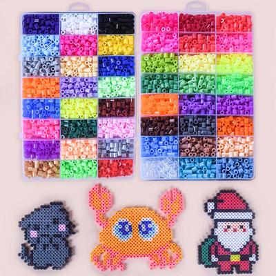 Набор бусин Perler 5 мм: 48 цветов, 9600 деталей - Детская развивающая 3D-игрушка-пазл