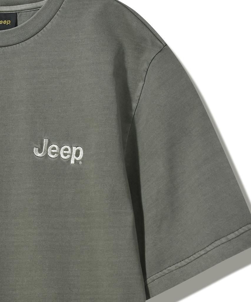 JEEP Графическая футболка с коротким рукавом и пигментным M-логотипом (Jq5Tsu673Kh)
