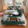 3Pcs Eagles Football Spirit Wear Bedding Sets For All Sizes New 3D Printed Bed Cover Comforter Duvet Cover Pillowcase Bedroom Decoration