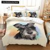 Пододеяльник с изображением мультяшной собаки, короля и королевы, комплект постельного белья с изображением щенка и животных, 2/3 предмета из полиэстера, чехол для одеяла