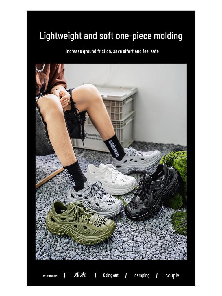 Men's Summer Outdoor Thick-Soled Non-Slip Heel-Covering Sandals with Unique Cushioning Feel