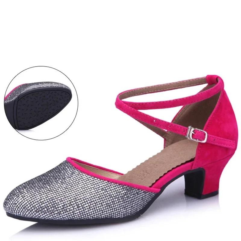 Fashion Summer New Women's Ballroom Dance Shoes for Women Soft Latin Dance Shoes for Girls Salsa Tango Sandals