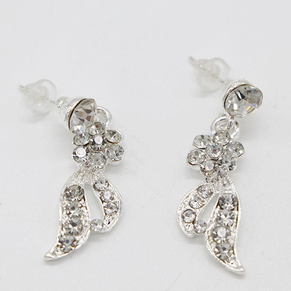 Temperament Korean Style Earrings Wedding Jewelry Set Necklace Earring Tiara Set Women Necklace