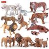 Oenux Original African Wild Animals Simulation Savage Bengal Tiger Siberian Tiger White Tiger Lion PVC Model Educational Toys
