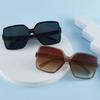 Women'S Large-Frame High-End Sunglasses, Women'S Square Thin Sunglasses, Sunscreen Glasses, Men'S