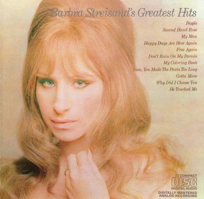 CD BARBRA STREISAND - Barbra Streisand - Greatest Hits CK9968 Columbia US Pop Б/У