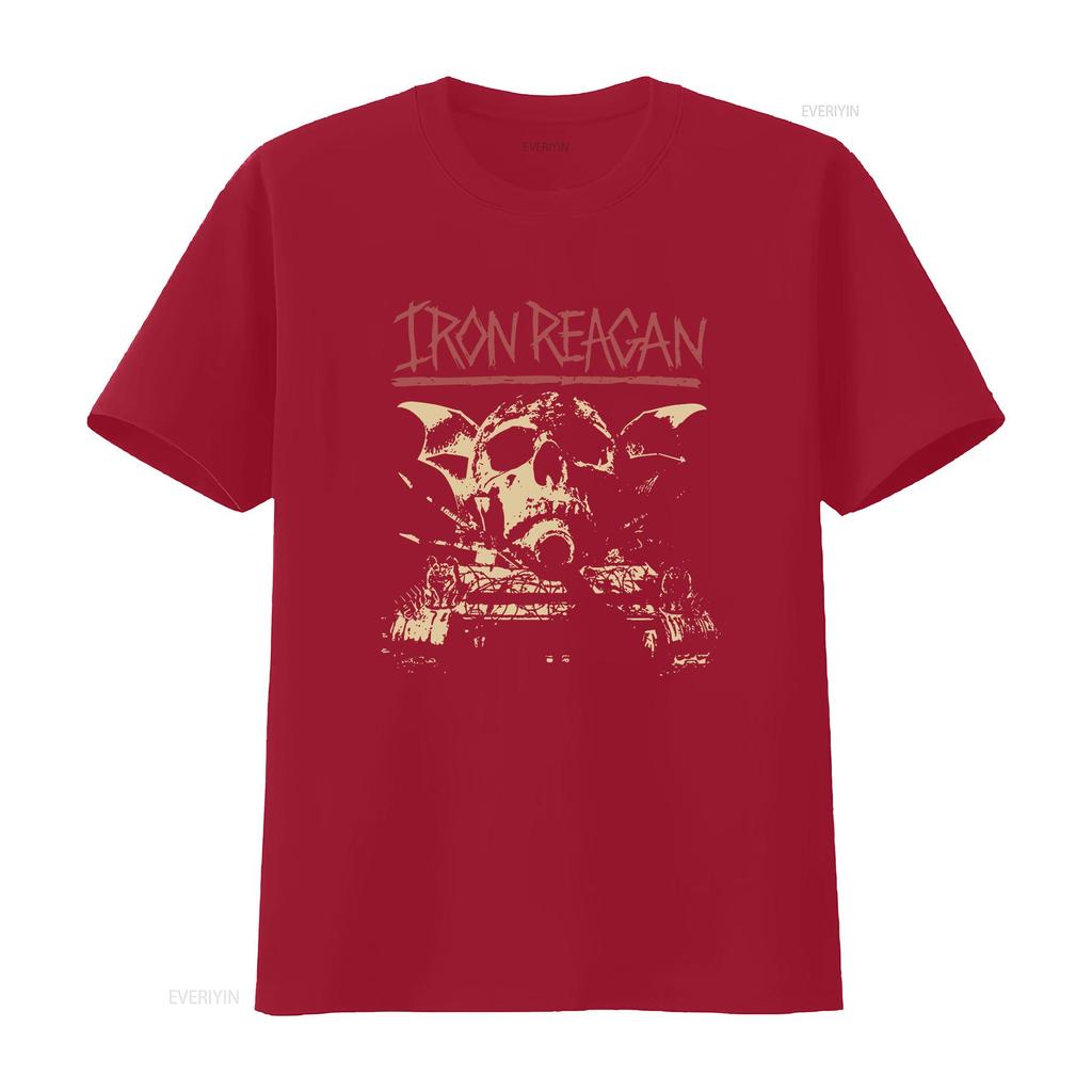 Iron Reagan Warning T Shirt S M L XL 2XL 3XL vintage Washed streetwear Top For Everyday Wear fashion Stylish Casual Unisex