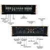 4-Channel O Power Amplifier 4500W High Power Amp. Four-Way 12.0V Car Stereo Power Amplifier
