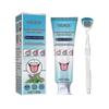 2pcs Eelhoe Tongue Cleaners With Soft Brush Scraper Fight Bad Breath Mild Formula Cleaning