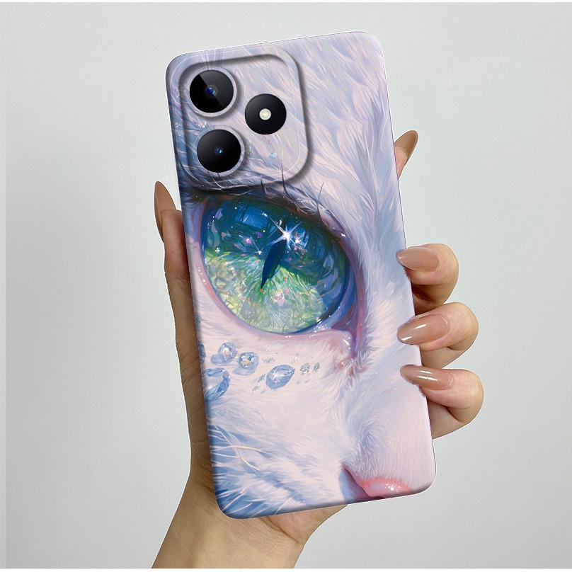 Чехол для Realme C51 C53 RMX3830 RMX3760 Красивый Цветок Полностью Задняя Крышка для RealmeC51 C53 C61 C63 C 51 S Мягкий Силикон Funda