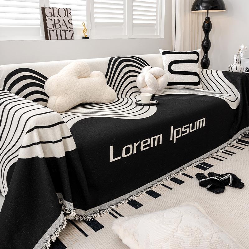 Panda Chenille Sofa Towel Four Seasons Universal All-Inclusive Sofa Cover Dust Cover Living Room One-Piece Sofa Large Cover Cloth