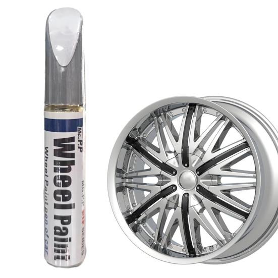 Глянцевая черная ручка для подкраски дисков, быстросохнущая, простая в использовании, компактная, портативная, многоразовая ручка для ремонта автомобильных колес