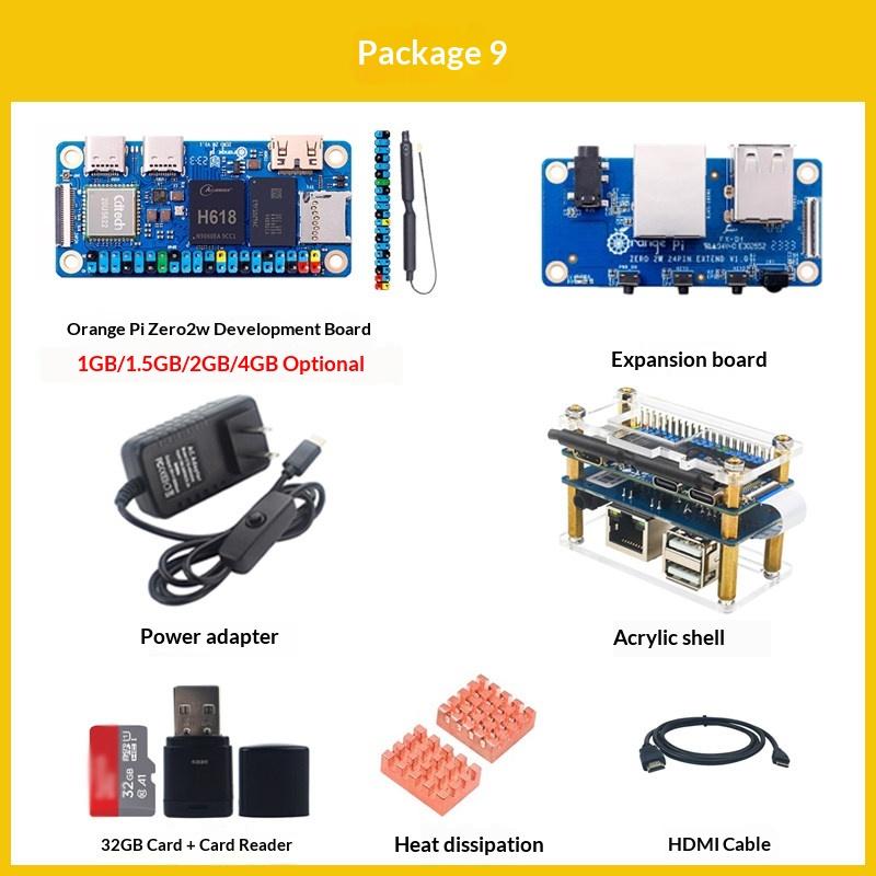 Плата разработки Orange Pi Zero 2W - Allwinner H618, Поддерживает Android и Linux