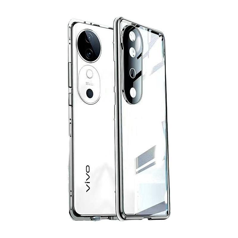 Применимо к VIVO S11Pro Магнитный чехол для мобильного телефона V11 Магнитные двусторонние стеклянные очки Магнитное притяжение Полностью закрывающийся противоударный
