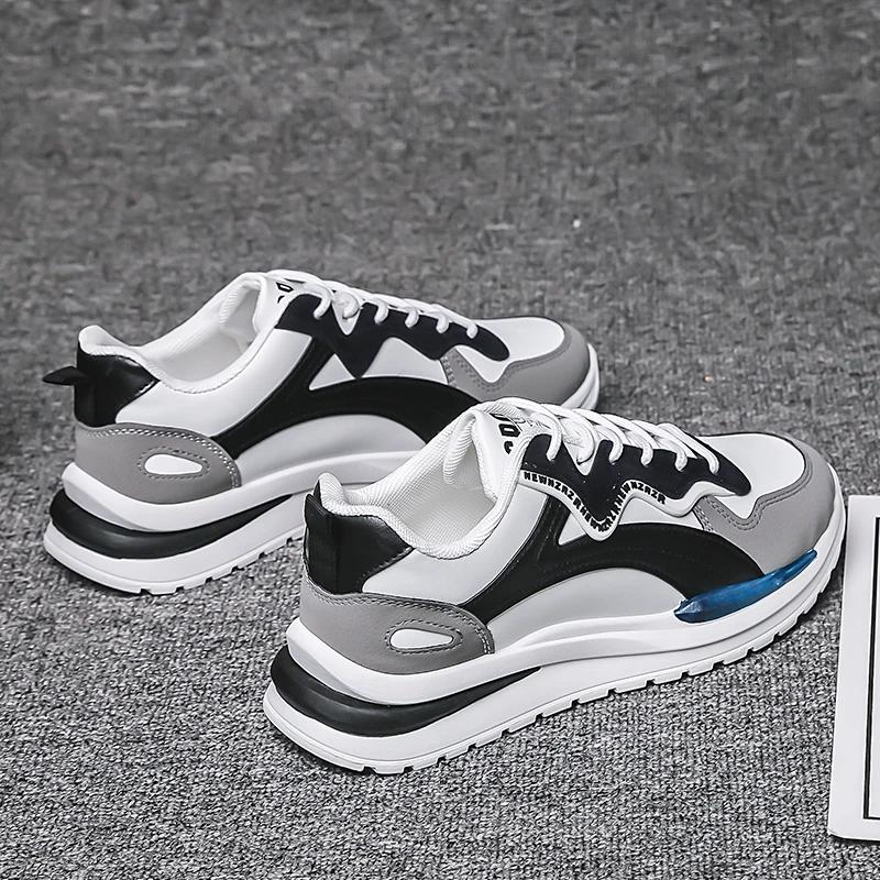 Spring  New Trendy Men's Shoes Breathable Sports Casual Running Youth Shoes Versatile Casual Shoes EVA Sole Rubber Surface