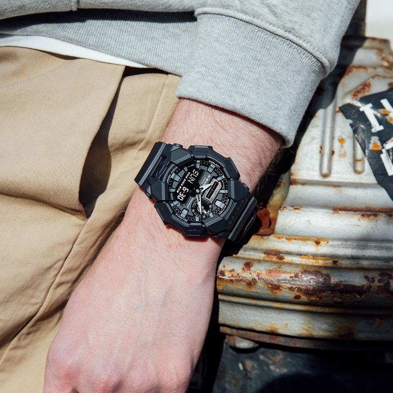 Casio Мужские часы G-SHOCK из смолы, водонепроницаемые 200 м, цифровые, ударопрочные, кварцевые GA-010-1A1