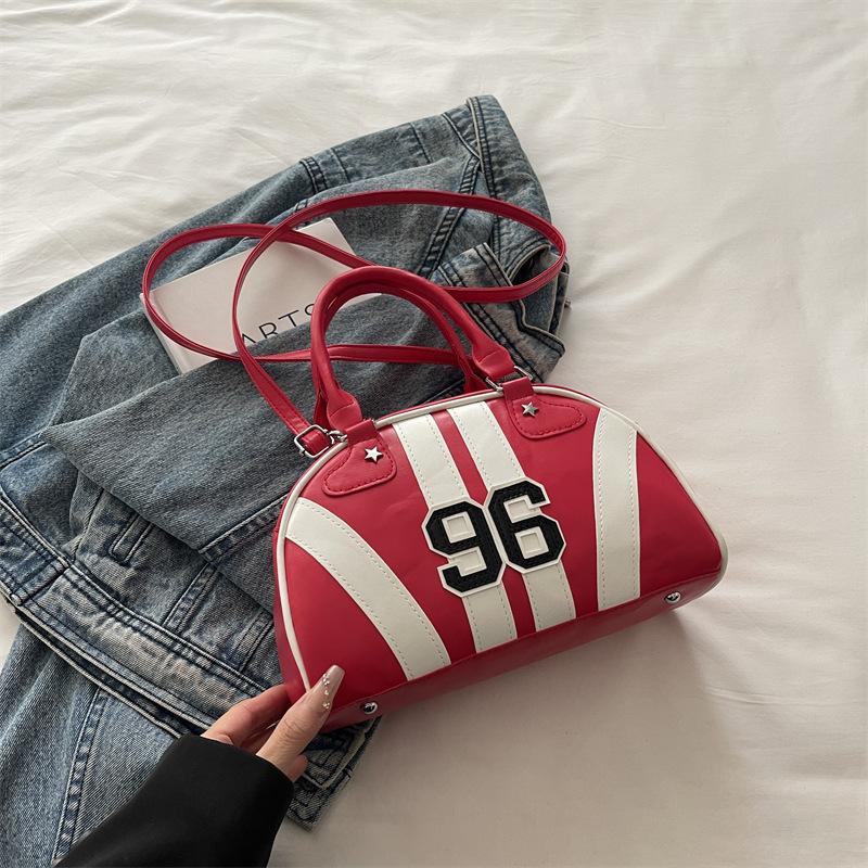 American sports hot girl style women's bag Internet celebrity trend bowling handbag fashion casual shoulder messenger bag