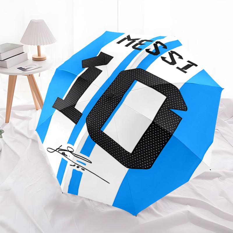 1pc Football Star Umbrella, Sun Protection, And UV Shielding. It Has Eight Sturdy Ribs for Outdoor Use And Perfect Gift