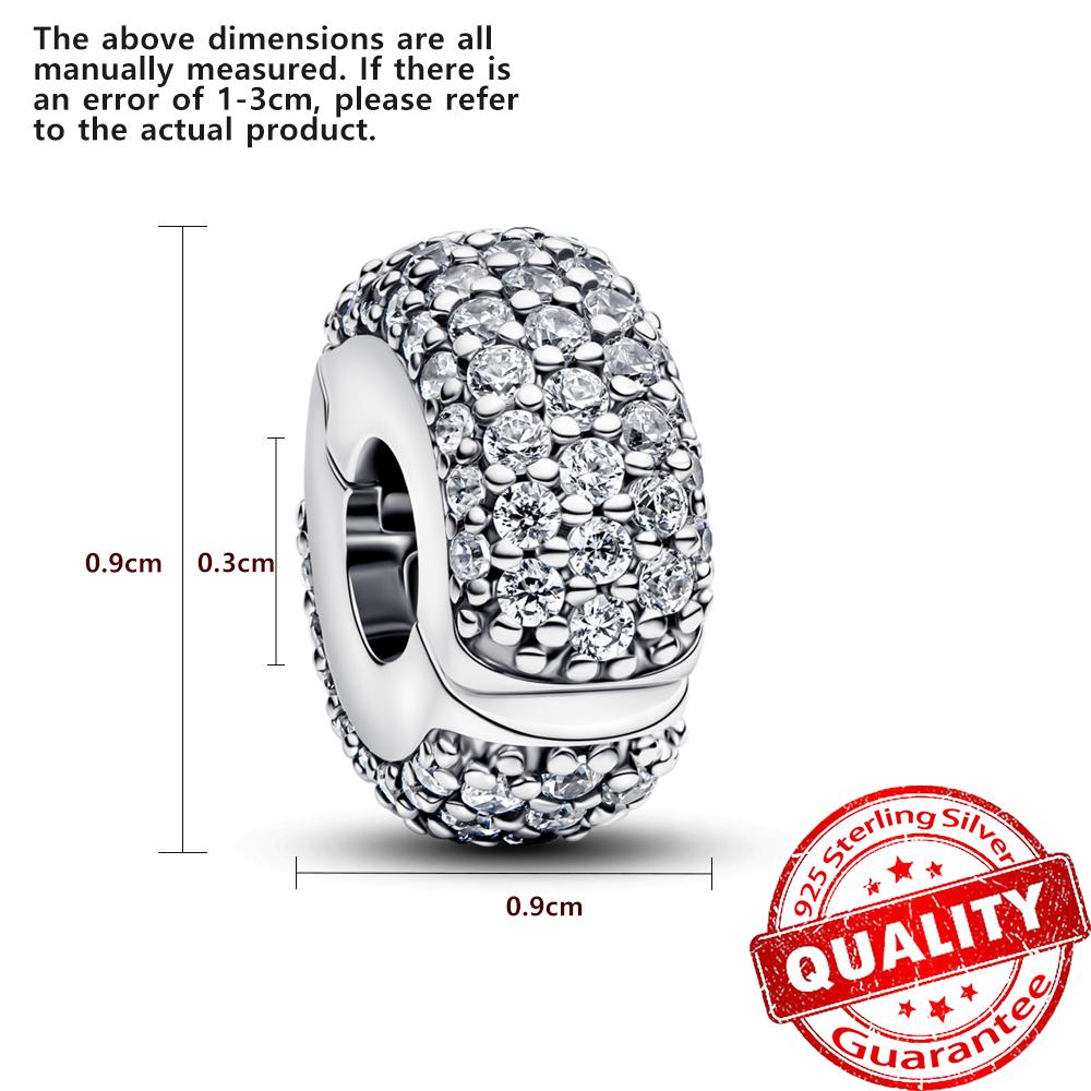 New Winter Series Pavé Clip Beads Snowflake & Butterfly Dangle Charm Fits Original Bracelet Cute Necklace Accessories Gift