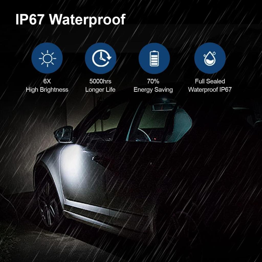 D-Lumina LED Mirror Puddle Lights Compatible With Chevy Silverado GMC Sierra 1500 Tahoe Suburban Avalanche 1500 2500 Cadillac Escalade ESV EXT Yukon