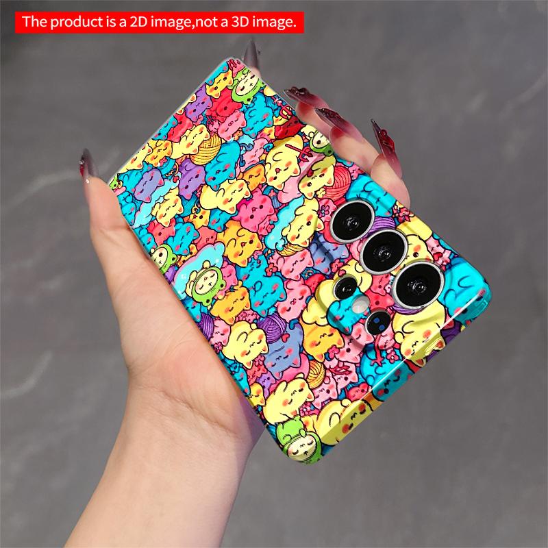 2DFlat Samsung phone case Cute Cat Rainbow Pattern Phone Case Applicable to Galaxy S22 S23 S24 S25ULTRA S26 A12 A13 A14 A15 A16 A34 A35 A54 A55