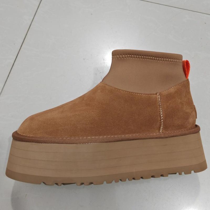 Мода 2025 Новые Женские Дизайнерские Зимние Туфли Мех Женские Высокие Каблуки Платформа Снежные Ботильоны Классические Мини Роскошные Botas Mujer Zapatos