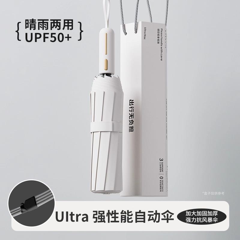 Зонт автоматический зонт от солнца и дождя женский увеличенный утолщенный и усиленный дождевик складной зонт большой двойной зонт