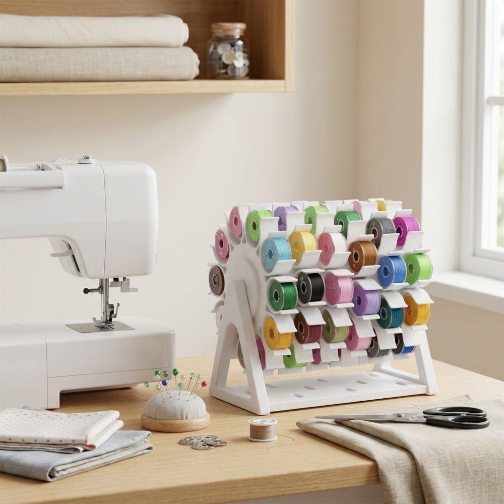 3D Printed Rotating Bobbin Thread Organizer DIY Sewing Sewing Spool Rack Home Use