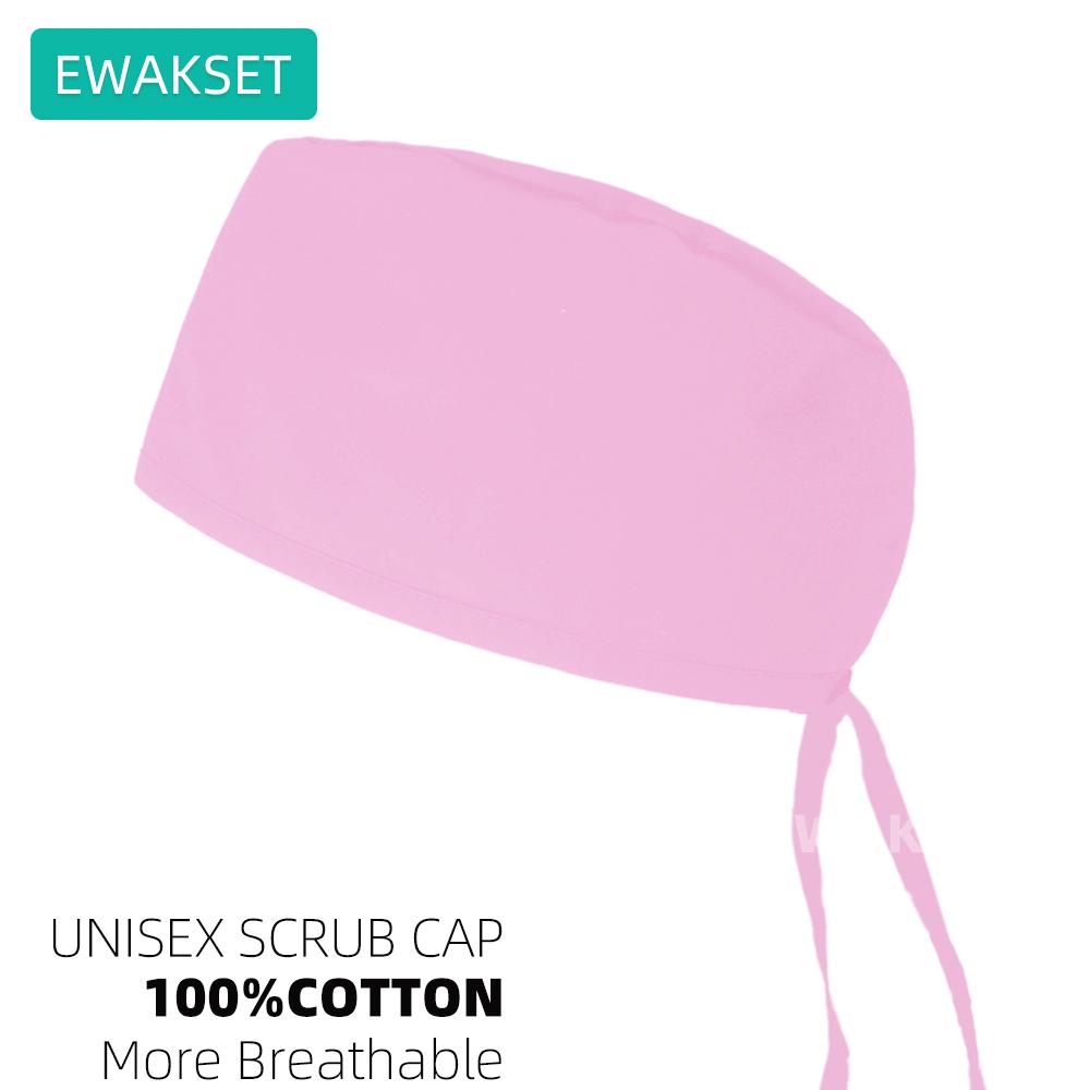 Новые бордовые однотонные лабораторные шапочки для стоматологов, клинические рабочие шапочки, регулируемые хирургические шапочки для медсестер, шапочки для ветеринарных хирургов, медицинские шапочки