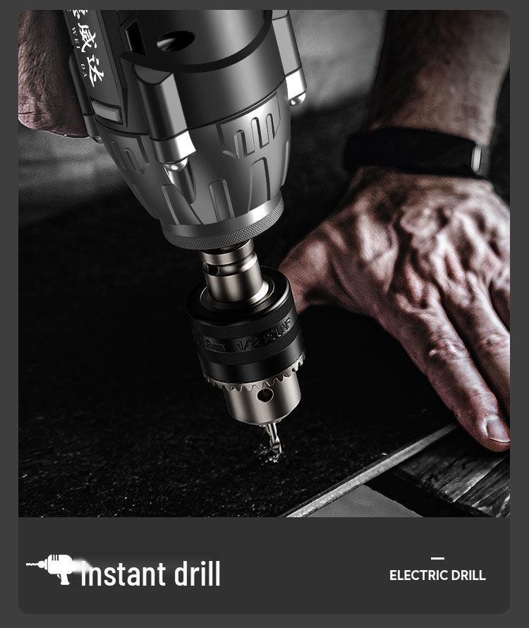 Powerful Brushless Electric Impact Wrench with Rechargeable Lithium Battery for Scaffolding, Carpentry, and Auto Repair