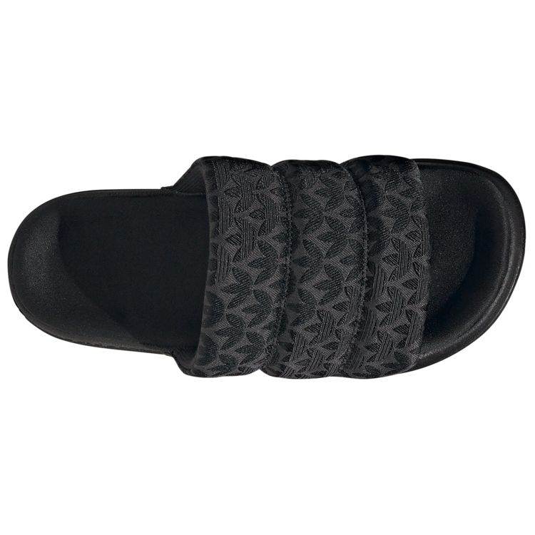 adidas Adilette Essential Slides Trefoil Monogram - Черные женские кроссовки Core-Black IG7149