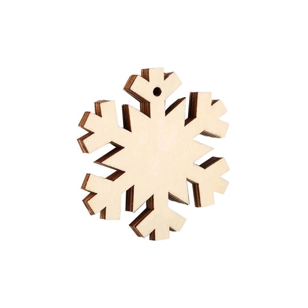 Wooden Ornaments – 10 Pcs Ornament Decoration Kit For The Christmas Tree – Wooden Decorations With Hanging Cords