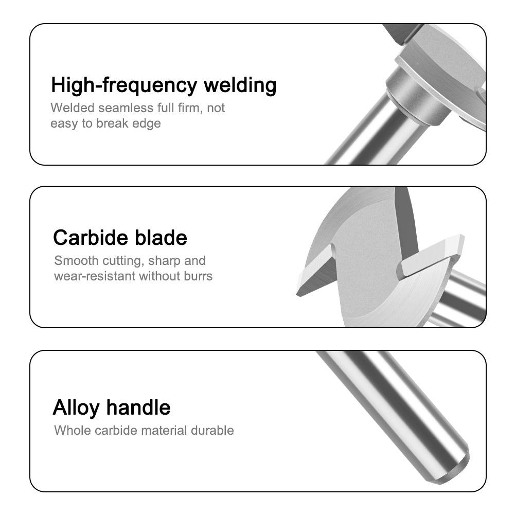 Woodworking Oblique Tip T-Knife, Forward Rotation And Reverse Rotation T-Slot Knife, Slotting Knife, Trimming Machine Engraving Machine Milling Cutter