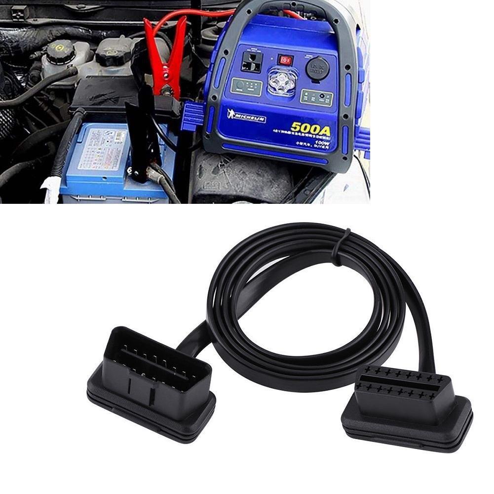 Автомобильный 16-контактный удлинительный кабель OBD2 между мужчинами и женщинами, диагностический адаптер