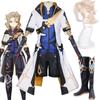 Game   Alchemist Albedo Cosplay Costume Men Fancy Uniforms Top Pants Coat Wig Albedo Cosplay Shoes For Halloween