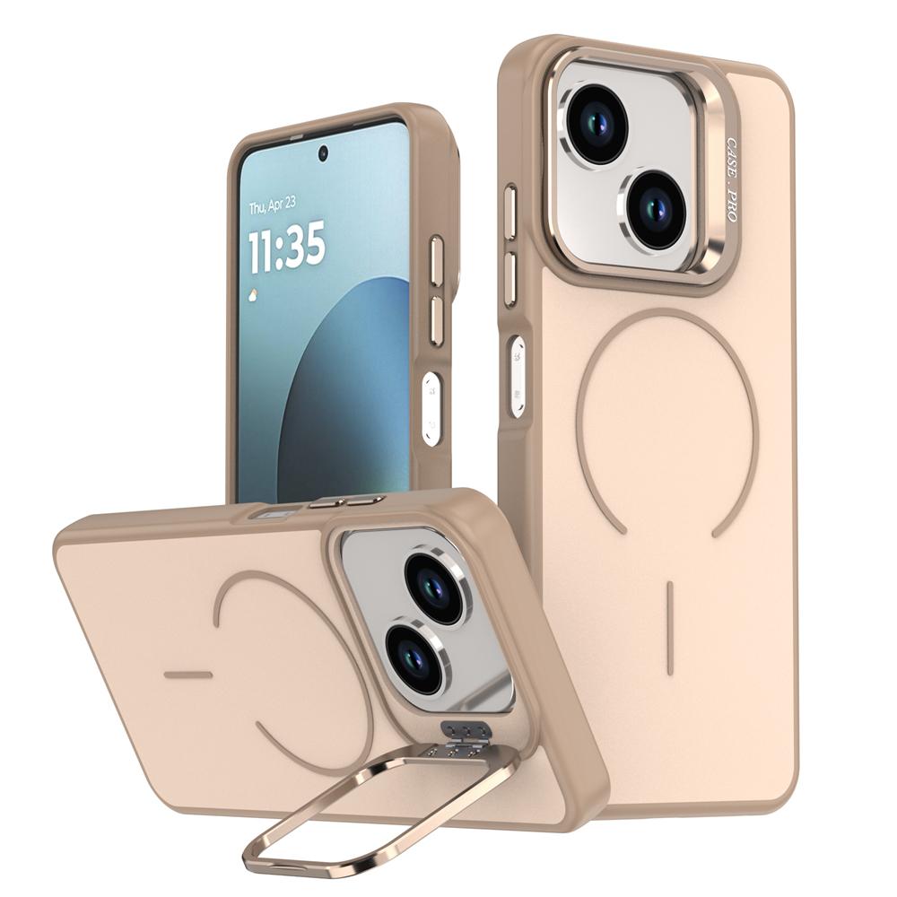 KEYSION Матовый чехол для телефона с покрытием Soft-touch, подставка для линз, для Magsafe, для ZTE Blade A35E, магнитная противоударная задняя крышка для ZTE Blade A35E
