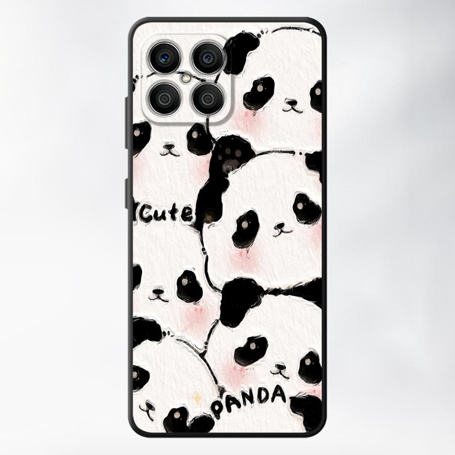 Чехол для телефона Funda для Huawei P Smart 2019 P20 P40 Lite P20 Lite 2018 P30 P20 Pro Мультяшный милый панда